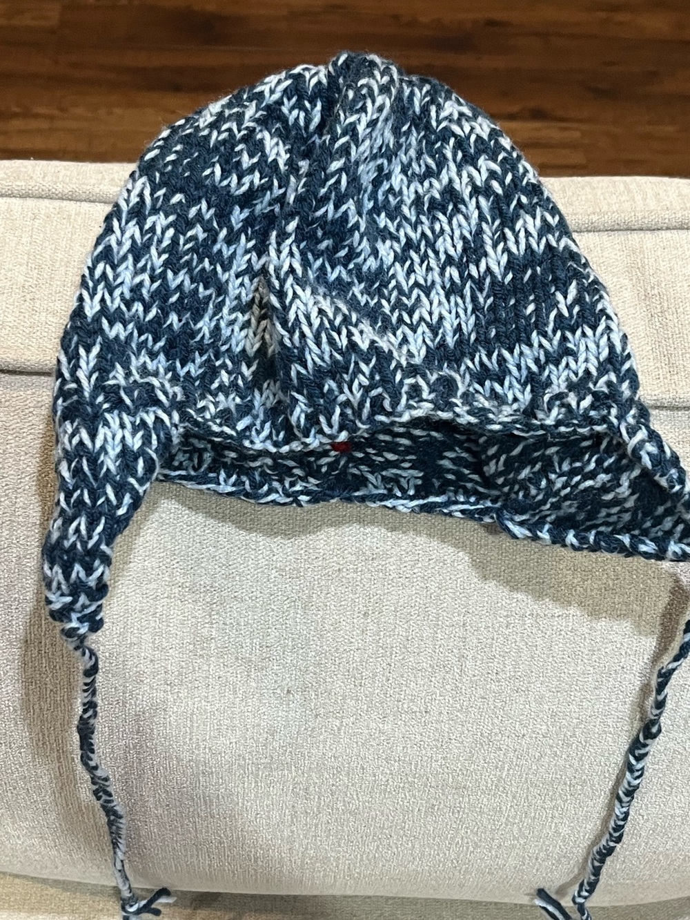 Blue Marled Trapper Hat